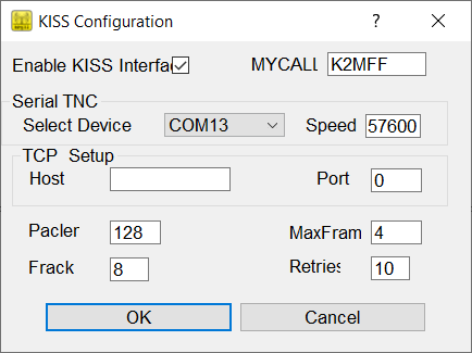 QtTermTCP KISS Configuration