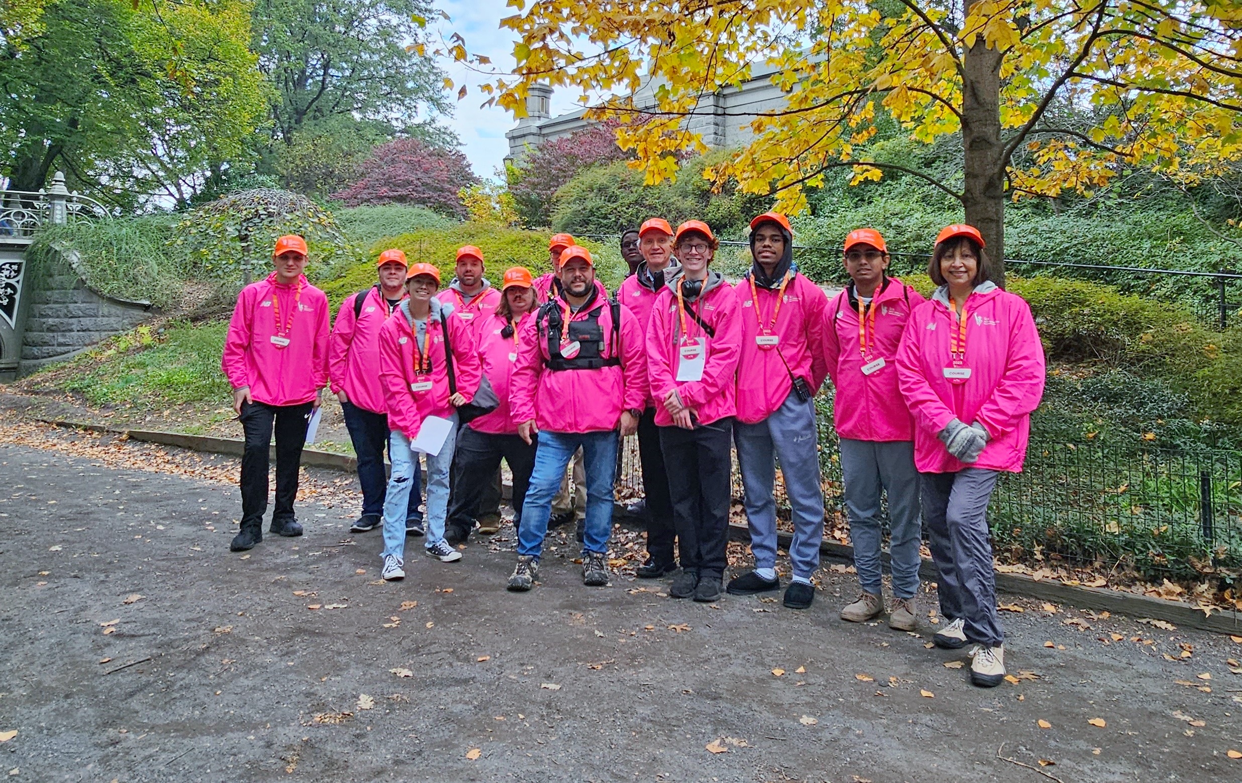 Group picture from 2024 NYC Marathon