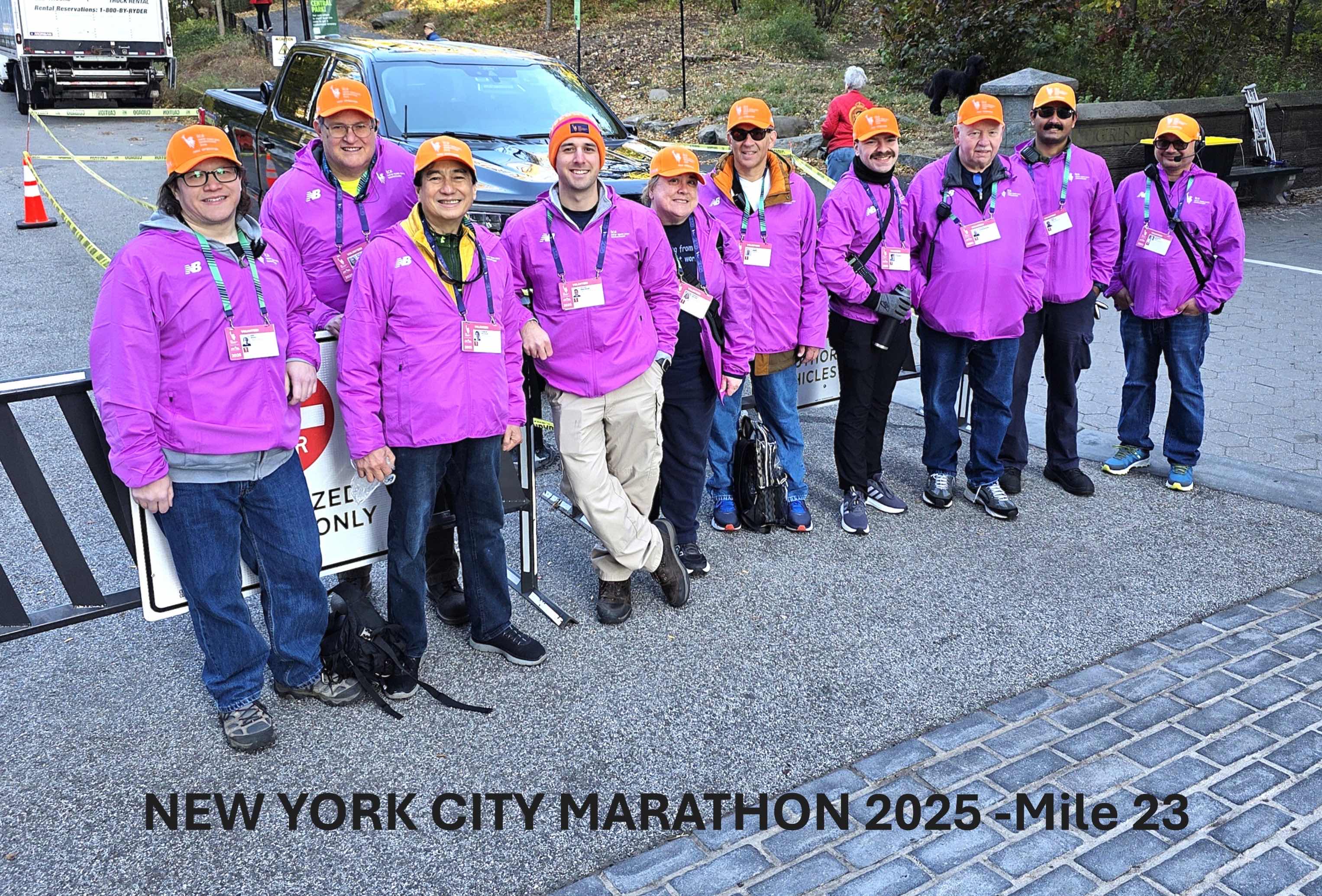 Mile 23 group picture from 2025 NYC Marathon